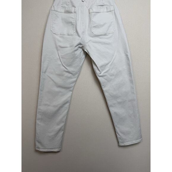 LOFT Size 6 28 Cream Natural The Girlfriend Denim Jeans Utility Classic Autumn - Picture 11 of 14